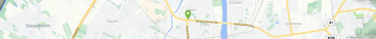 Kartendarstellung des Standorts für Lehener Löwen-Apotheke in 5020 Salzburg